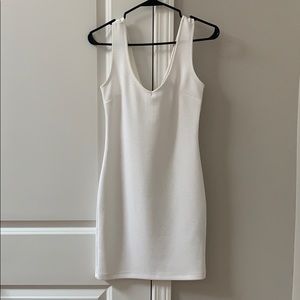 White bodycon dress